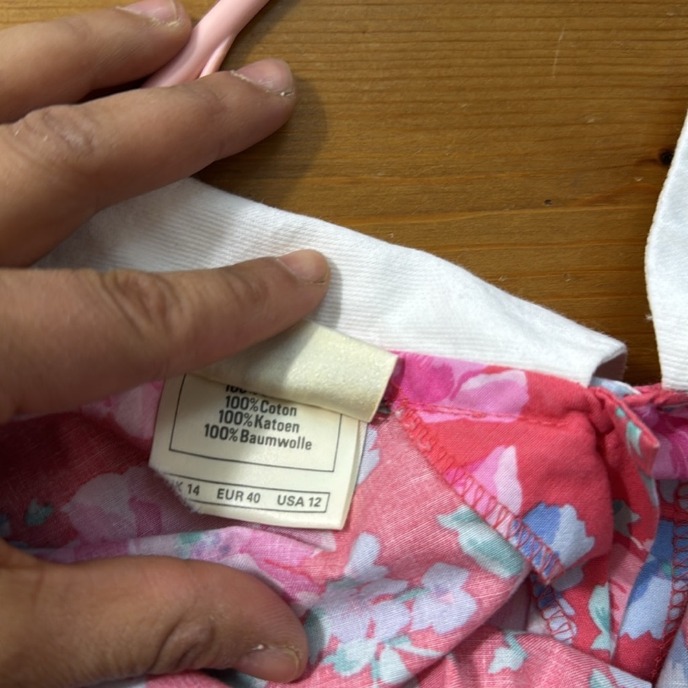 Vintage Laura Ashley Mother and Child Dress Drop Waste Floral Maxi Size 12 - Picture 12 of 12